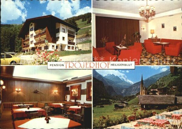 Heiligenblut Kaernten Pension Trojerhof Gaststube Zimmer Terr