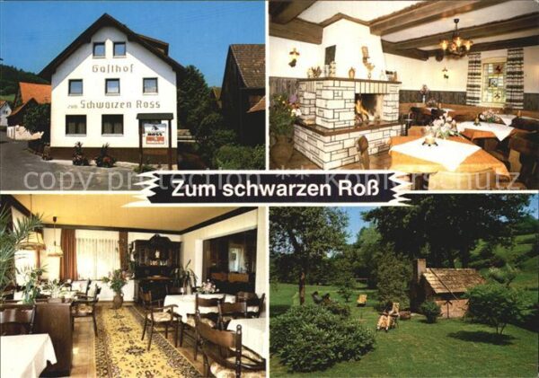 Bad Brueckenau Gasthof Zum schwarzen Ross Kaminzimmer
