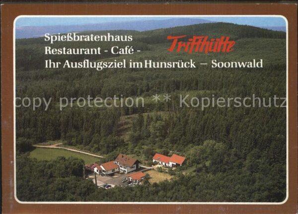 Hunsrueck Trifthütte Soonwald Fliegeraufnahme