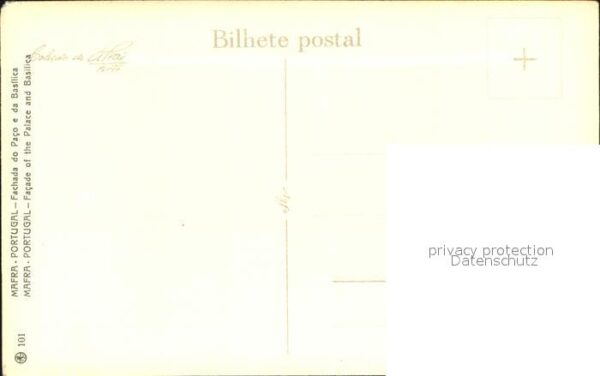Mafra Fachada do Paco e da Basilica Palast Ba – Bild 2