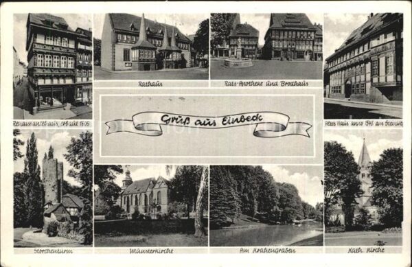 Einbeck Niedersachsen Renaissancehaus 17. Jhdt. Rathaus Apoth