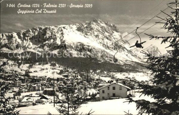 Cortina d Ampezzo Faloria Sorapis Seggiovia Col Druscie W
