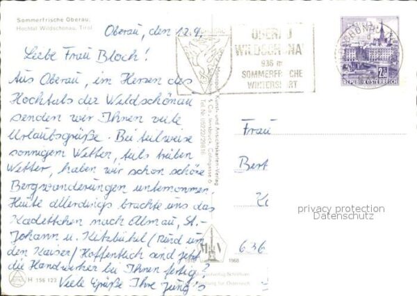 Wildschoenau Tirol Panorama Hochtal Sommerfrische Oberau – Bild 2