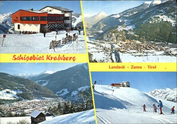 Zams Schigebiet Krahberg Winterpanorama Alpe
