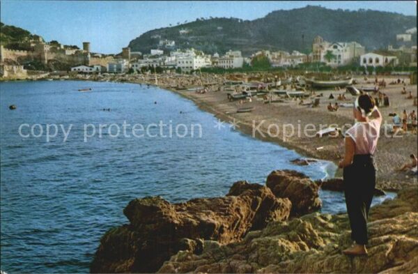 Tossa de Mar La Mar Gran desde las rocas de la Bauma