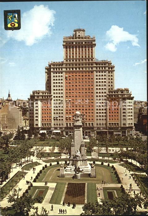 Madrid Spain Plaza de Espana Monumento a Cervantes D