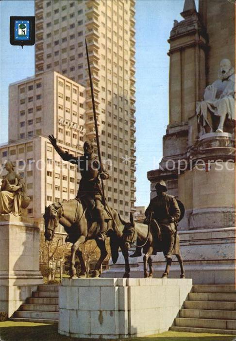 Madrid Spain Monumento a Cervantes Denkmal