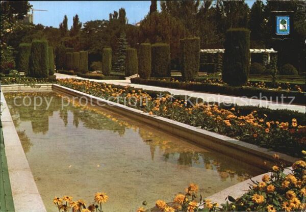 Madrid Spain Parque del Retiro Jardin de Cecilio Rod