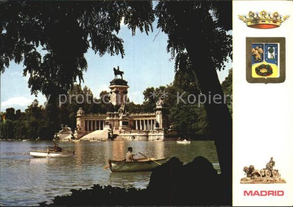 Madrid Spain No 6 Parque del Retiro Monumento 1a Col
