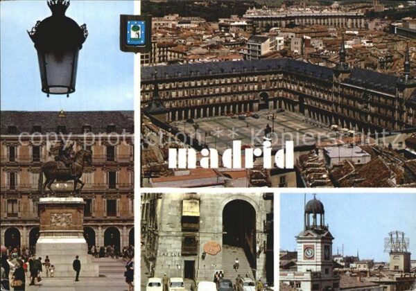 Madrid Spain Plaza Mayor Arco de Cuchilleros Monumen
