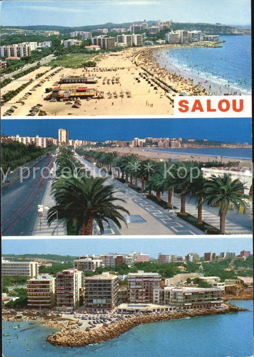 Salou Playas Strand Promenade Palmen Hotels F