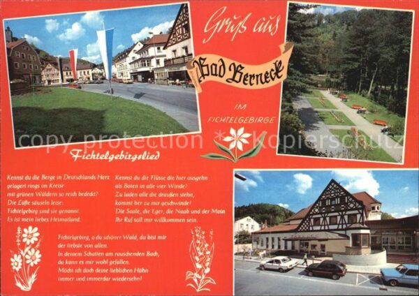 Bad Berneck Teilansichten Park Promenade Fichtelgeb