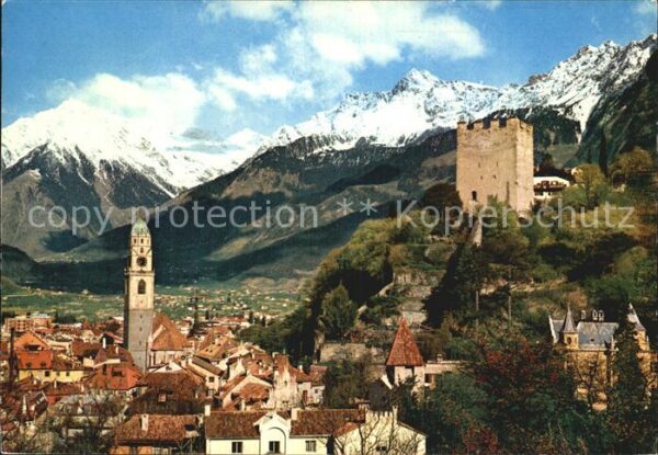 Merano Meran Vista parcial Chiesa Castello