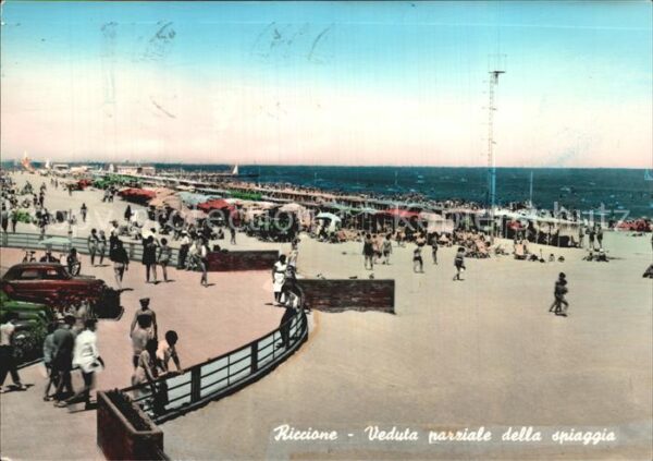 Riccione Veduta parciale della spiaggia