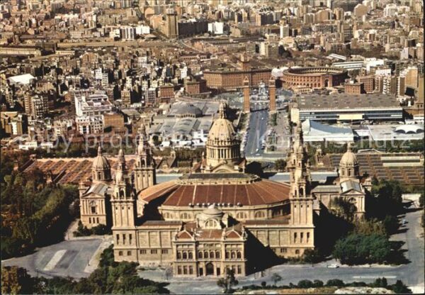 Barcelona Cataluna Palacio Nacional Avenida Ma Cristina Pi