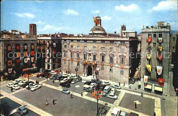 Barcelona Cataluna Plaza de San Jaime anexa al Barrio Goti