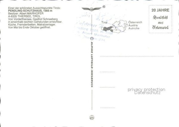 Thiersee Pendling Schutzhaus Sonnenterrasse Nebe – Bild 2