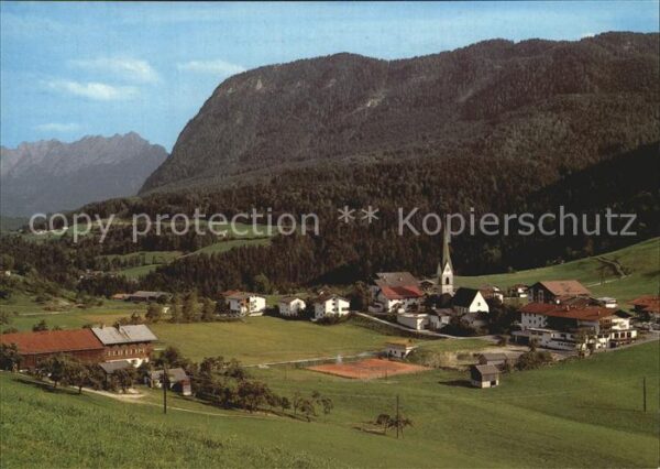 Hinterthiersee Ortsansicht mit Kirche Blick auf Wilden