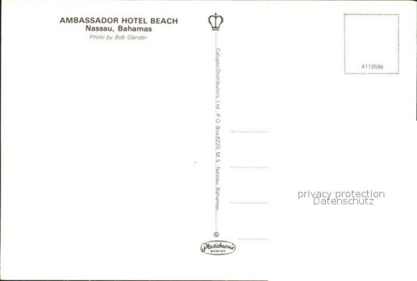 Nassau Bahamas Ambassador Hotel Beach – Bild 2