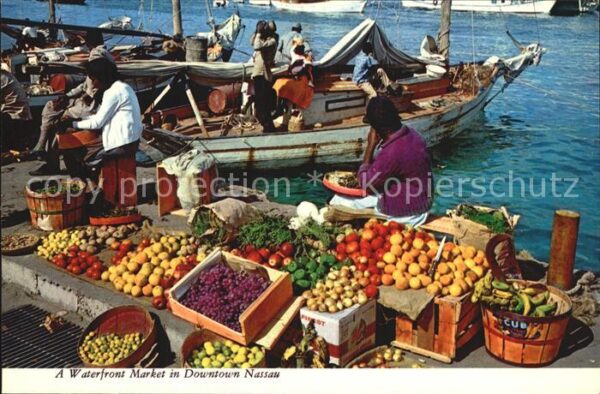 Nassau Bahamas Waterfront Market in downtown