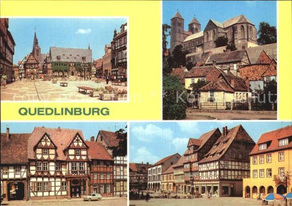 Quedlinburg Rathaus Dom Klopstockhaus Markt Fachwer