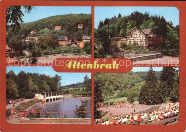 Altenbrak Harz Teilansicht Luftkurort Rolandseck Bergs