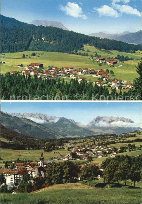 Reit Winkl und Blindau Gesamtansichten mit Alpenpa