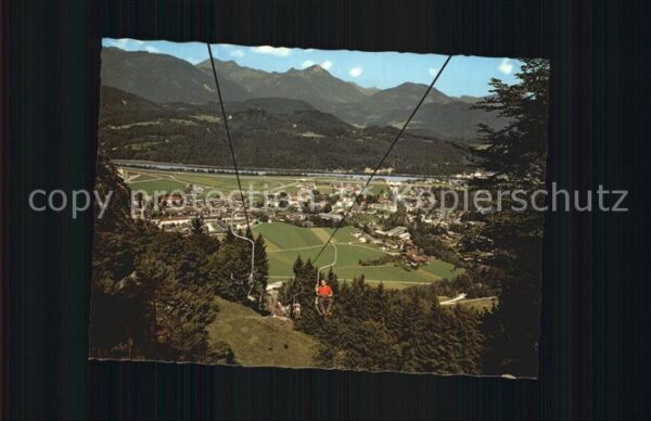 Kufstein Tirol Sesselbahn Wilder Kaiser mit Blick auf