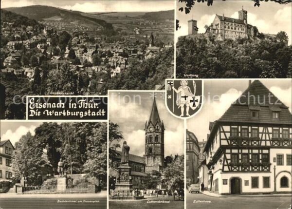 Eisenach Thueringen Gesamtansicht Wartburgstadt Wartburg Lu