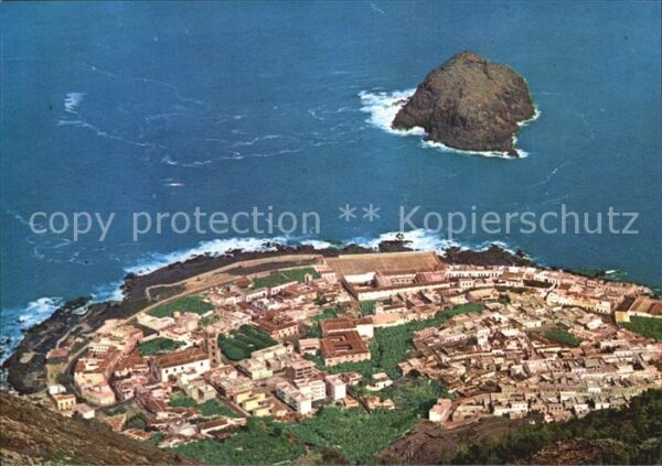 Garachico Blick von den Bergen Insel