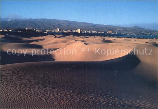 Maspalomas Atardecer Panorama Sonnenuntergang Wüst