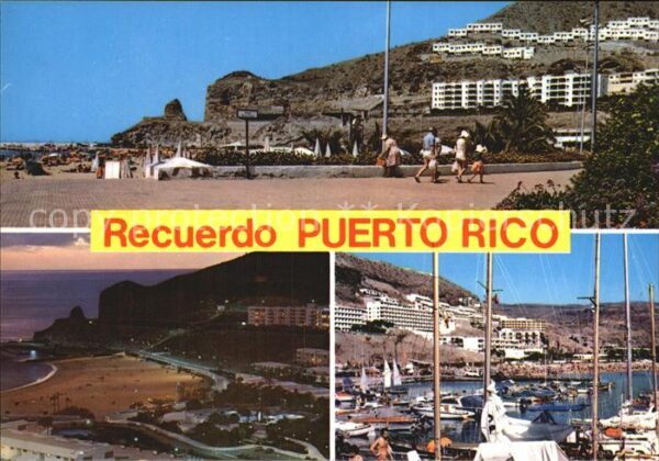 Puerto Rico Gran Canaria Hafen Strand Nachtaufnahme