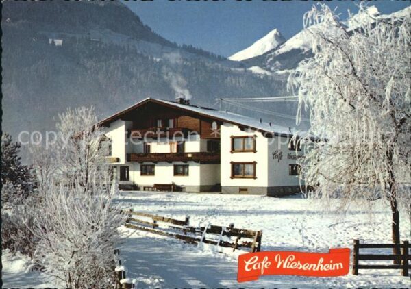 Uderns Gästehaus Cafe Wiesenheim Winterpanoram