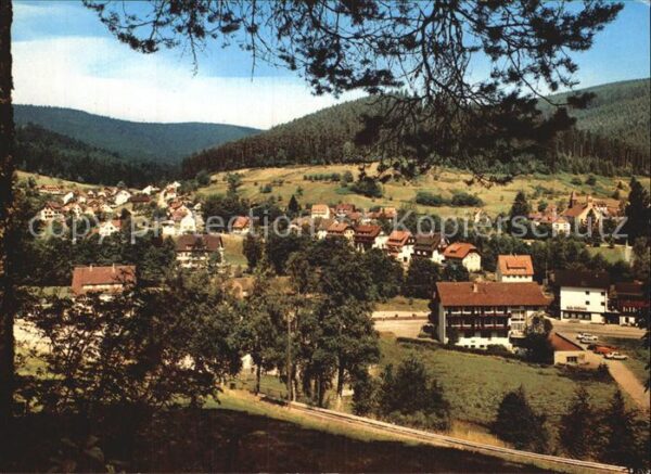Enzkloesterle Ortsansicht mit Hotel Hirsch Cafe Klöst