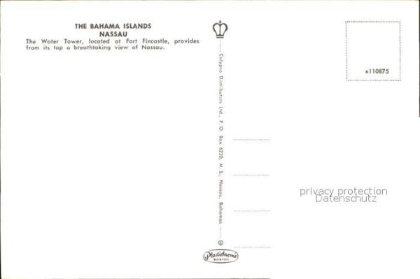 Nassau Bahamas Water Tower at Fort Fincastle built in – Bild 2
