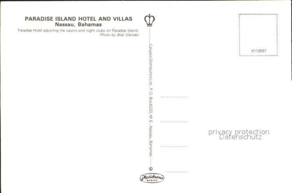 Nassau Bahamas Paradise Island Hotel Casino Night Club – Bild 2