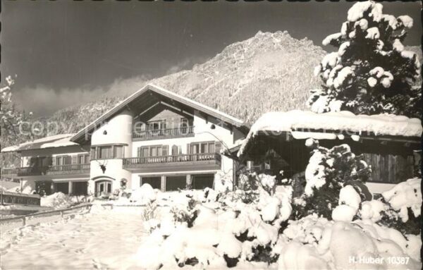 Garmisch-Partenkirchen Berggasthof Almhütte Winter