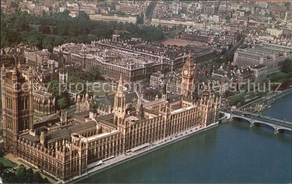 London Luftbild House of Parliament Big Ben We