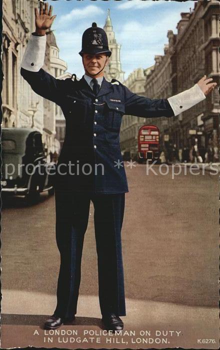 London Policeman Duty in Ludgate Hill