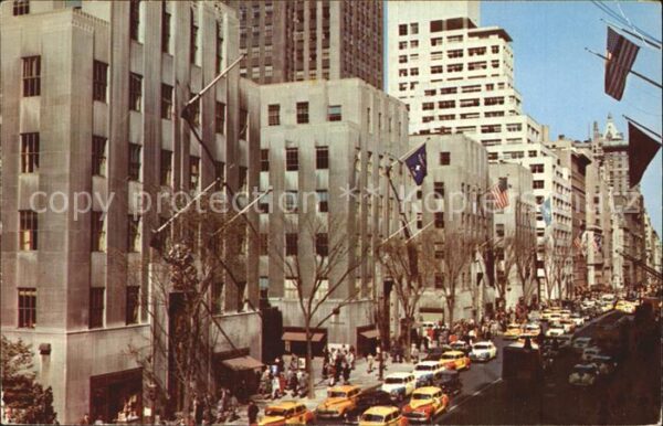 New York City Rockefeller Center District Fifth Avenu