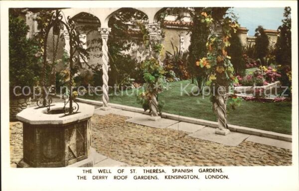 London Well of St Theresa Spanish Garden