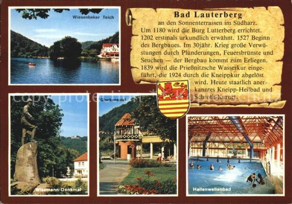 Bad Lauterberg Wiesenbeker Teich Wissmann Denkmal Gloc