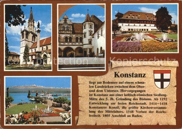 Konstanz Bodensee Münster Rathaus Konzil Hafen