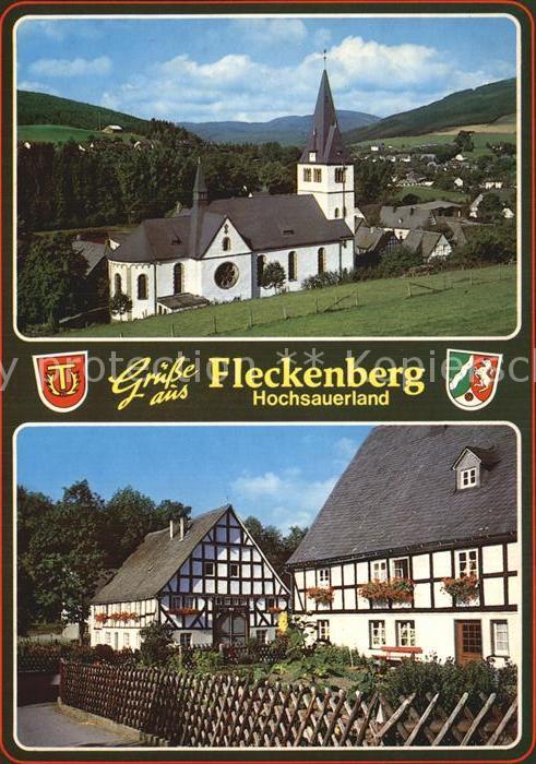 Fleckenberg Kirche Fachwerkhäuser