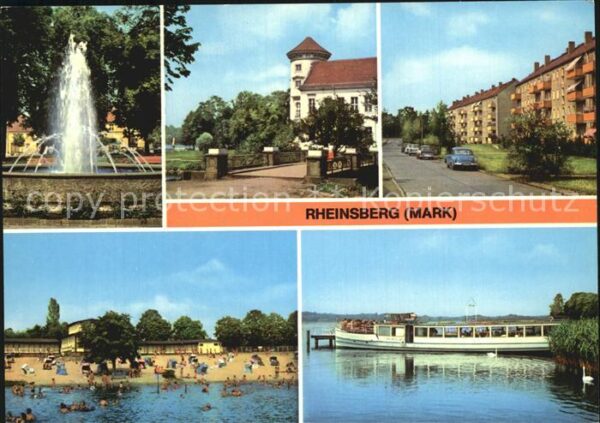 Rheinsberg Springbrunnen Platz der Befreiung Schlo