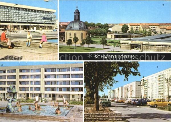 Schwedt Oder Centrum Warenhaus Wohnkomplex VI Lenin