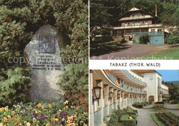 Tabarz Theodor Neubauer Gedenkstein Kurpark Sc