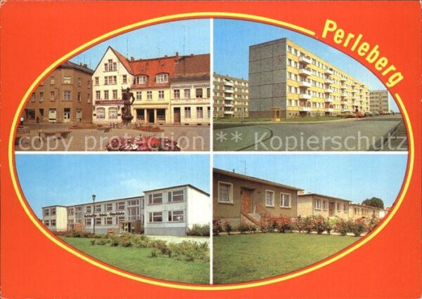 Perleberg Großer Markt Heinrich Heine Straße Gesc