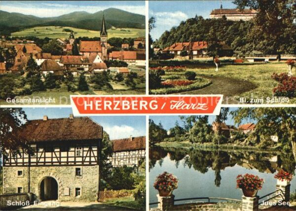 Herzberg Harz Schloss Jues See Panorama