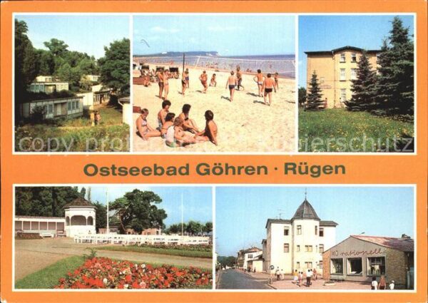 Goehren Ruegen Ostseebad Strand FDGB Erholungsheim Kon